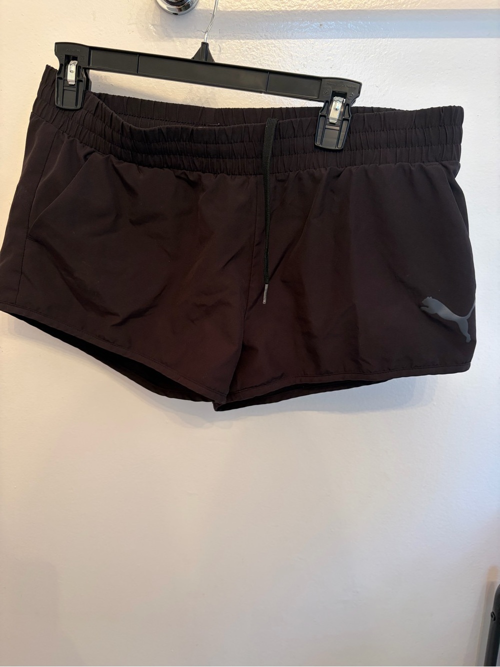 Puma Black Women's Athletic Shorts with Drawstring
